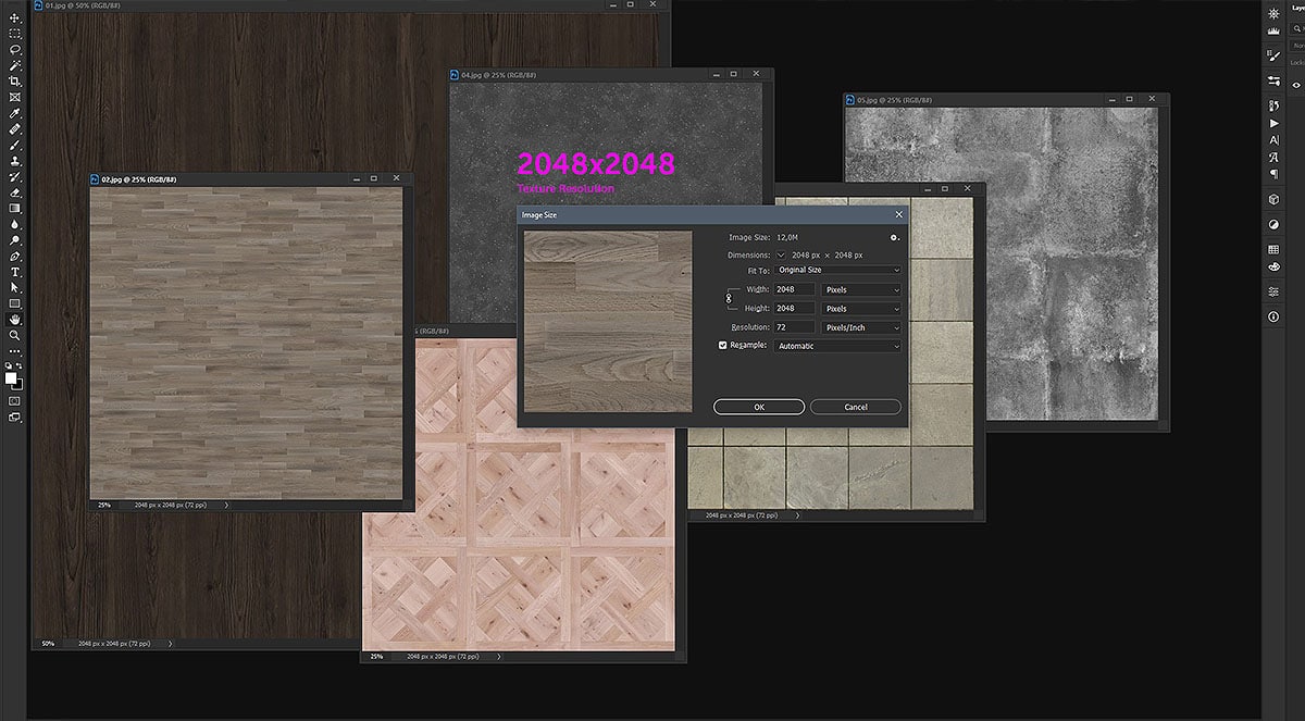 2K Texture Material Optimiuation - Oliver Kästner