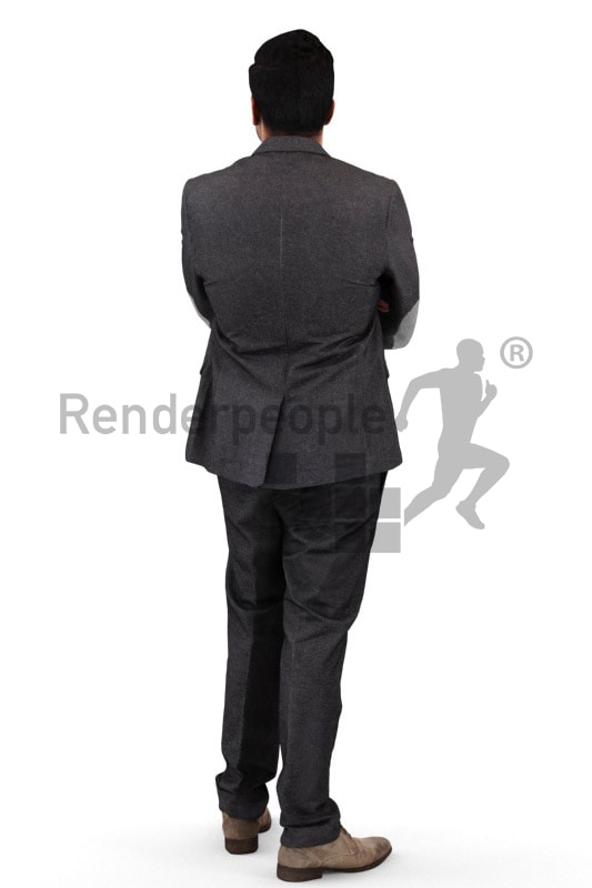 3d people business, indian 3d man wearing a suit
