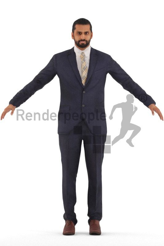 3d people bundle, rigged people in A Pose