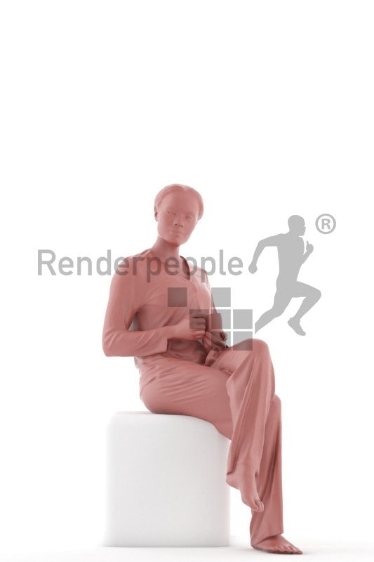 Scanned human 3D model by Renderpeople – ""
