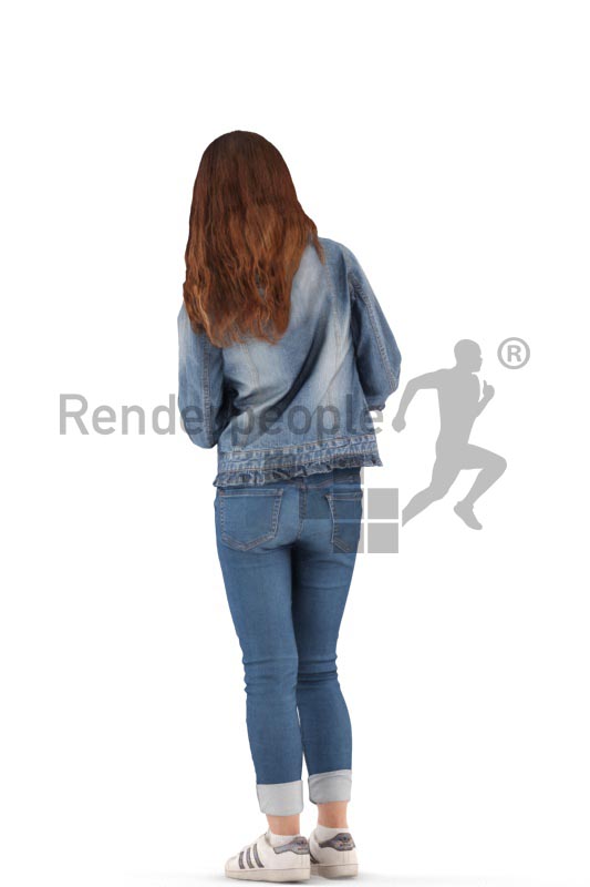 3d people casual, white 3d kid standing and discussing