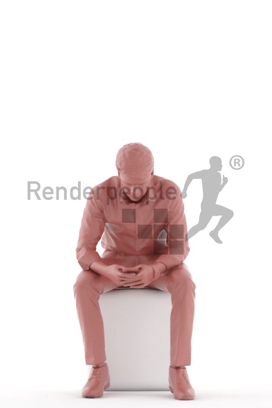 3d people teen business, white 3d child sitting, writing sms