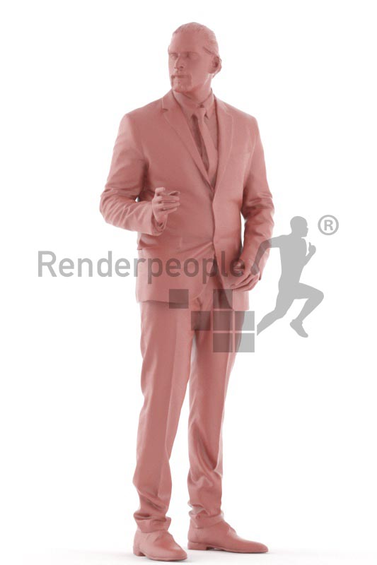 3d people business, indian 3d man standing