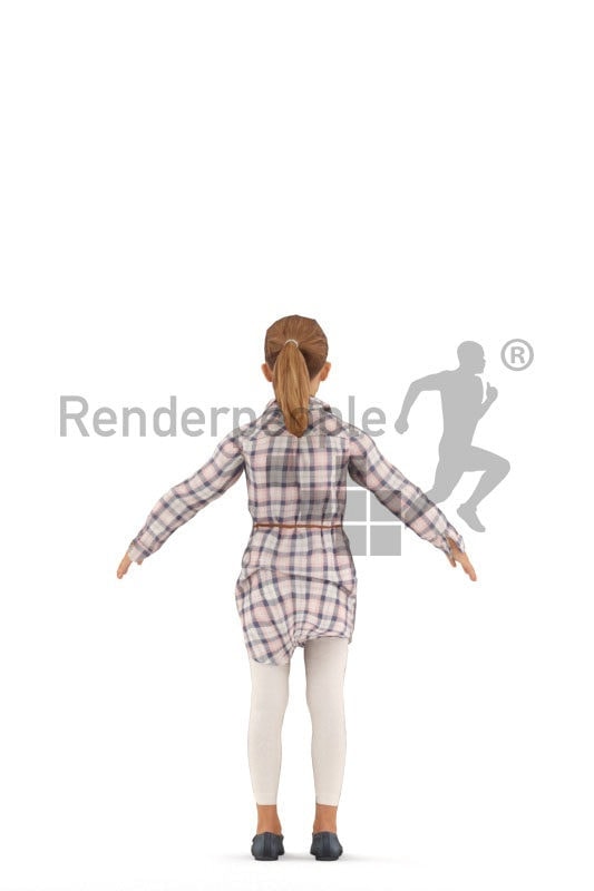 3d people casual, 3d white girl rigged