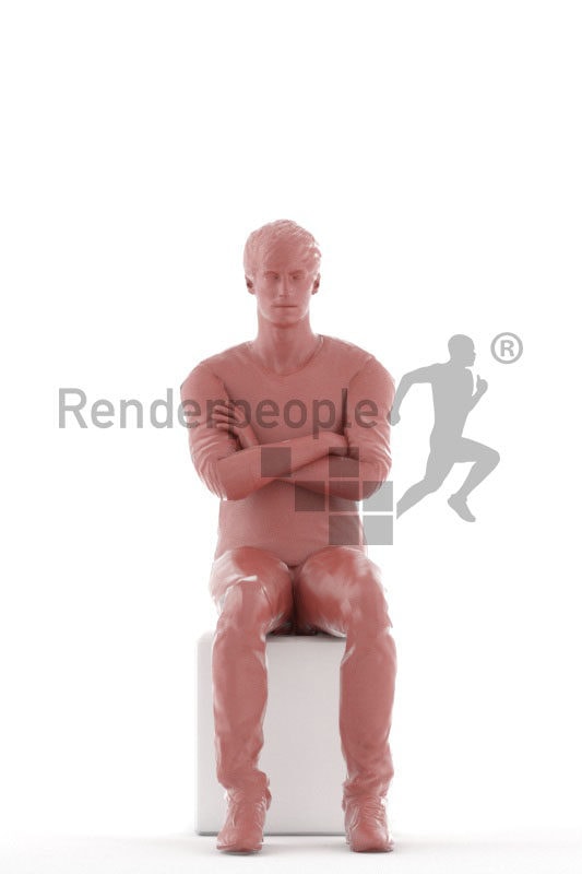 Animated 3D People model for 3ds Max and Maya – ""